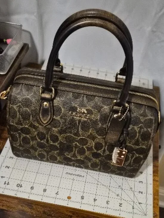 Coach Rowan Satchel Bag In Loved Signature Canvas With Charms CDY16 - BNWT - - Picture 9 of 17